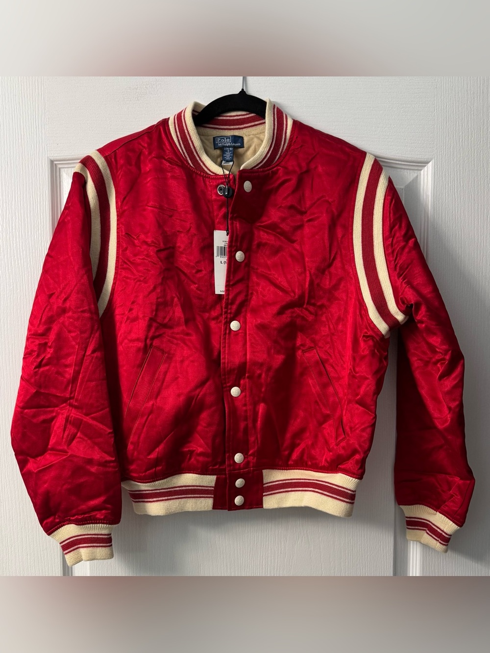 Polo Ralph Lauren Big Boys Polo Ball Satin Rally Jacket - Picture 2 of 10